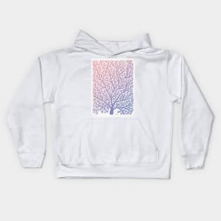 fan coral pantone Kids Hoodie